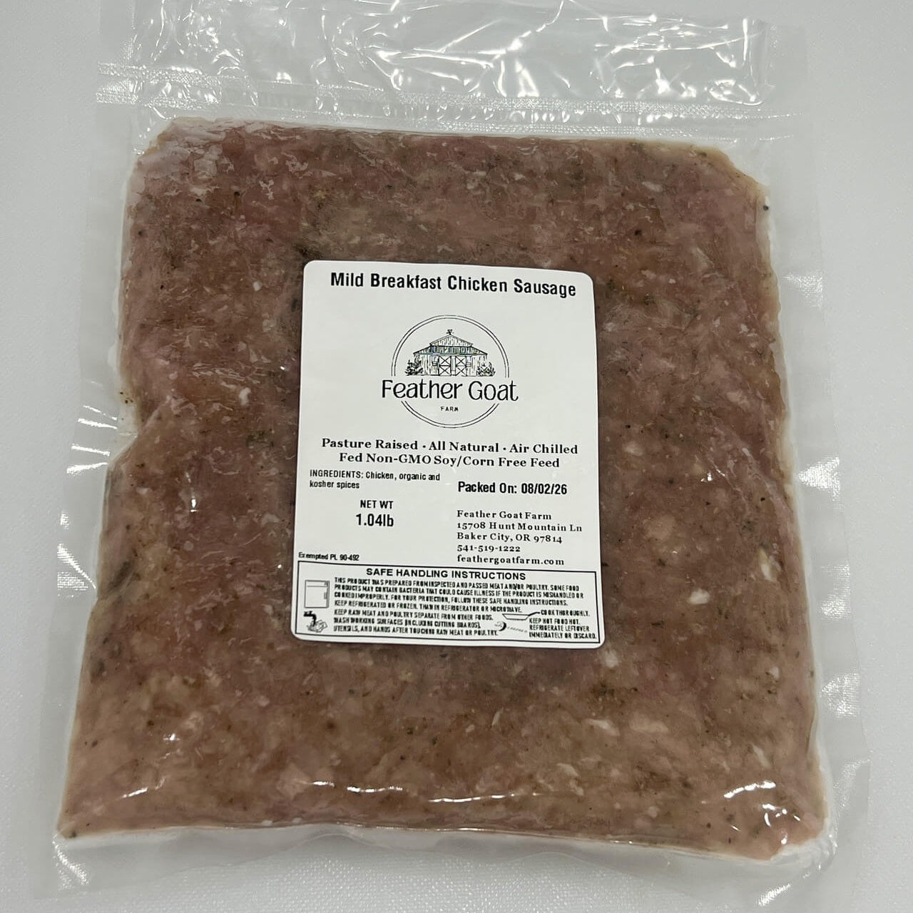 Mild Breakfast Chicken Sausage
